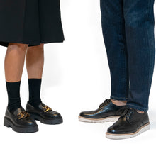 Carica l'immagine nel visualizzatore di Gallery, Wing tip derby black