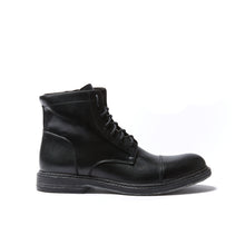 Carica l'immagine nel visualizzatore di Gallery, Straight cap derby ankle boot black