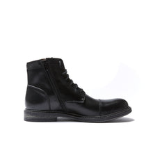 Carica l'immagine nel visualizzatore di Gallery, Straight cap derby ankle boot black