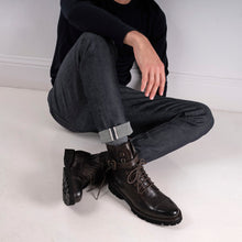 Load image into Gallery viewer, Toe cap ankle boot dark brown