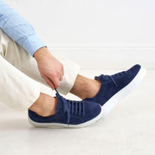 Load image into Gallery viewer, Classic lace-up sneaker navy