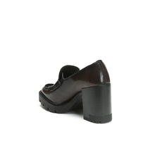 Carica l'immagine nel visualizzatore di Gallery, Heeled penny loafer bordeaux