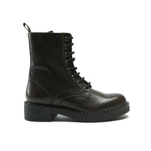 Carica l'immagine nel visualizzatore di Gallery, Derby lace-up boot dark brown