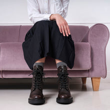 Carica l'immagine nel visualizzatore di Gallery, Derby lace-up boot dark brown