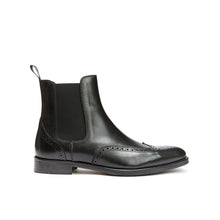 Charger l&#39;image dans la galerie, Wing tip chelsea boot black
