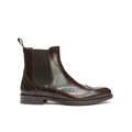 WING TIP CHELSEA BOOT DARK BROWN