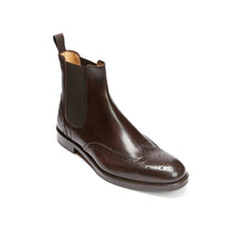 Carica l&#39;immagine nel visualizzatore di Gallery, Wing tip chelsea boot dark brown
