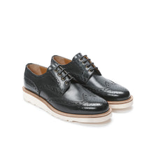 Load image into Gallery viewer, Wing tip derby black
