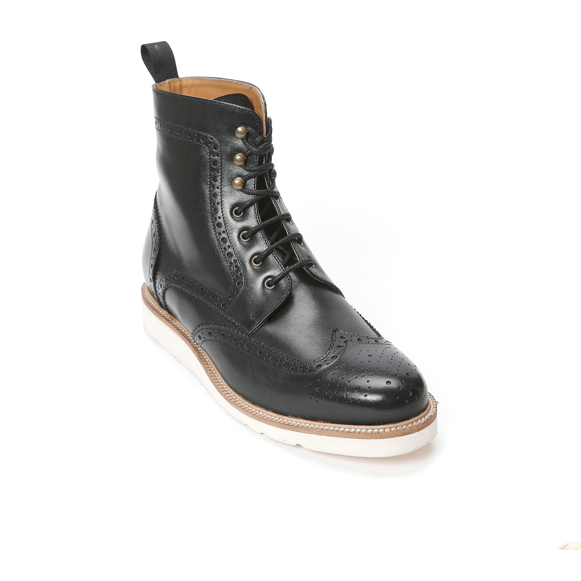WING TIP DERBY BOOT BLACK