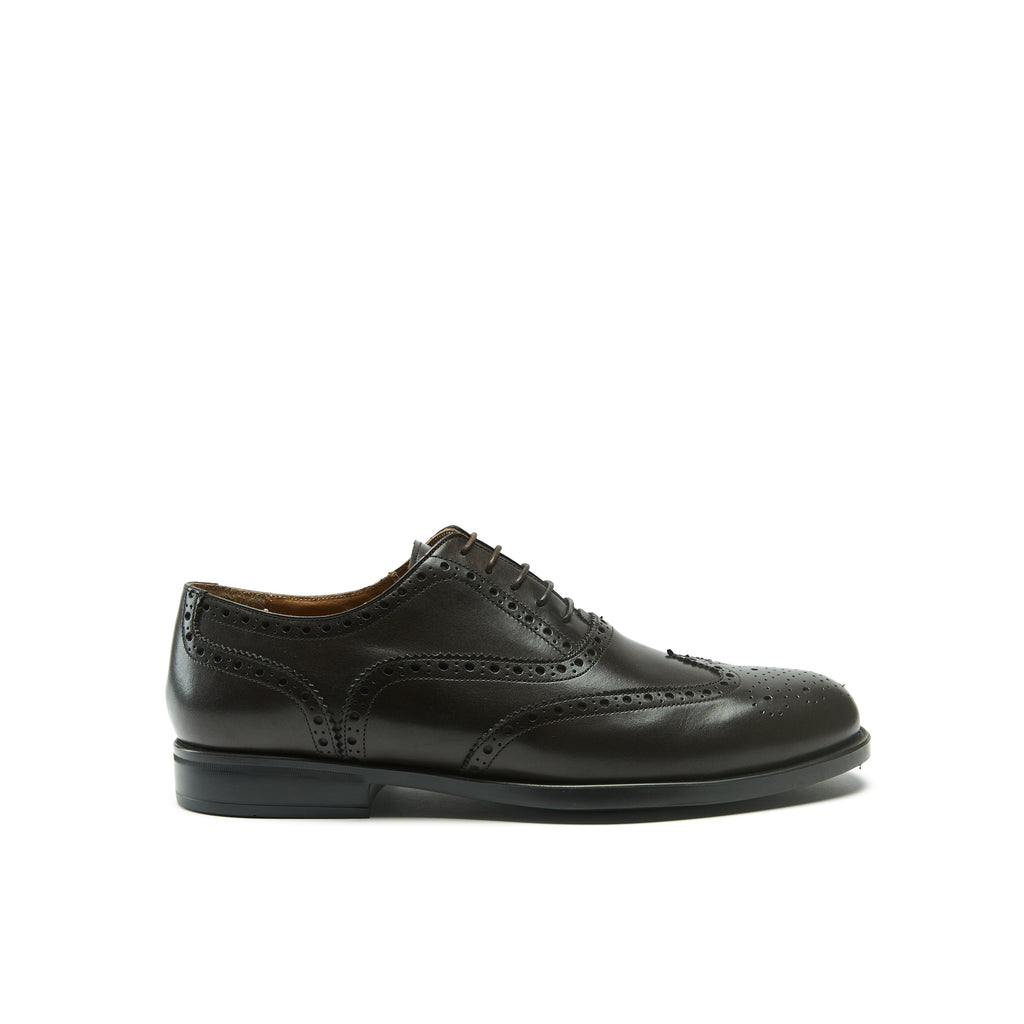 WING TIP OXFORD DARK BROWN