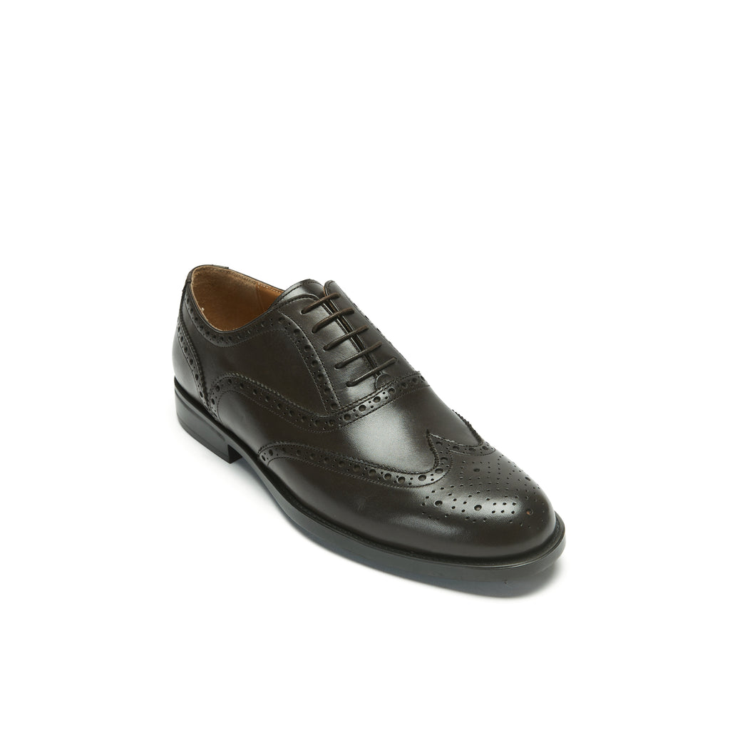 WING TIP OXFORD DARK BROWN