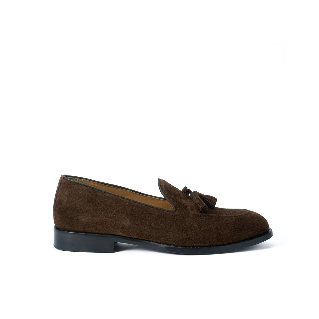 Tassel loafer dark brown