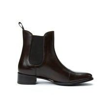 Charger l&#39;image dans la galerie, Straight cap chelsea boot dark brown
