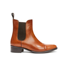 Load image into Gallery viewer, Straight cap chelsea boot tan brown
