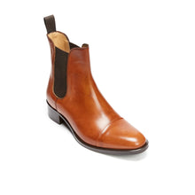 Load image into Gallery viewer, Straight cap chelsea boot tan brown
