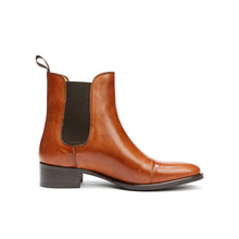 Load image into Gallery viewer, Straight cap chelsea boot tan brown
