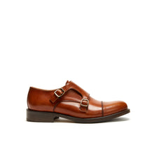 Carica l&#39;immagine nel visualizzatore di Gallery, Straight cap monk strap tan brown

