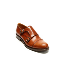 Carica l&#39;immagine nel visualizzatore di Gallery, Straight cap monk strap tan brown
