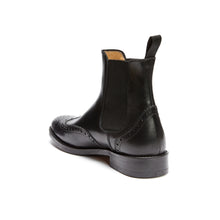 Load image into Gallery viewer, Wing tip chelsea boot black
