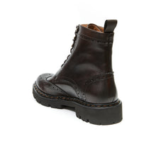 Charger l&#39;image dans la galerie, Wing tip derby boot dark brown
