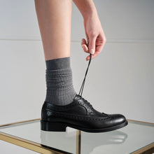 Carica l&#39;immagine nel visualizzatore di Gallery, Long Wing tip derby black

