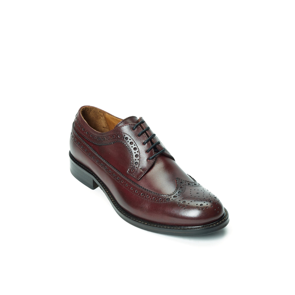 LONG WING TIP DERBY BORDEAUX