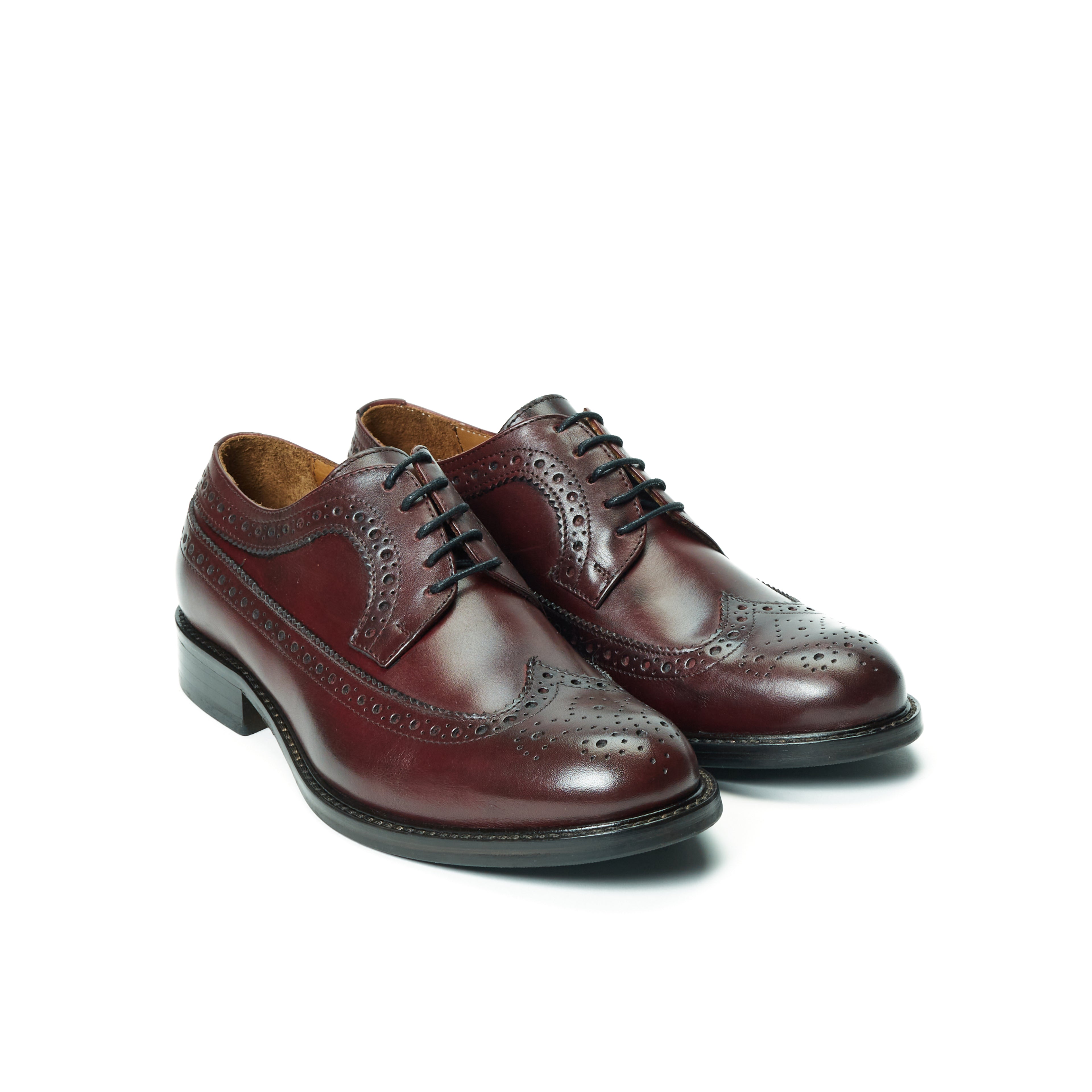 LONG WING TIP DERBY BORDEAUX