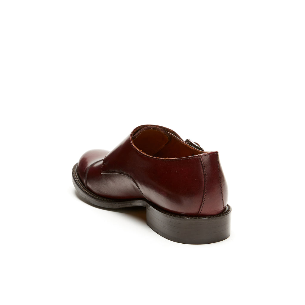 STRAIGHT CAP MONK STRAP BORDEAUX