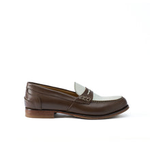 Charger l&#39;image dans la galerie, Penny loafer brown and cream
