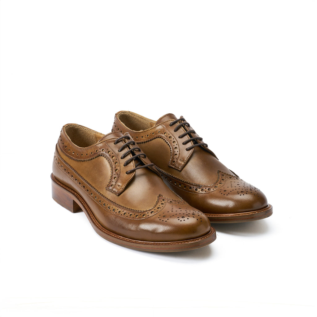 LONG WING TIP DERBY KAKI