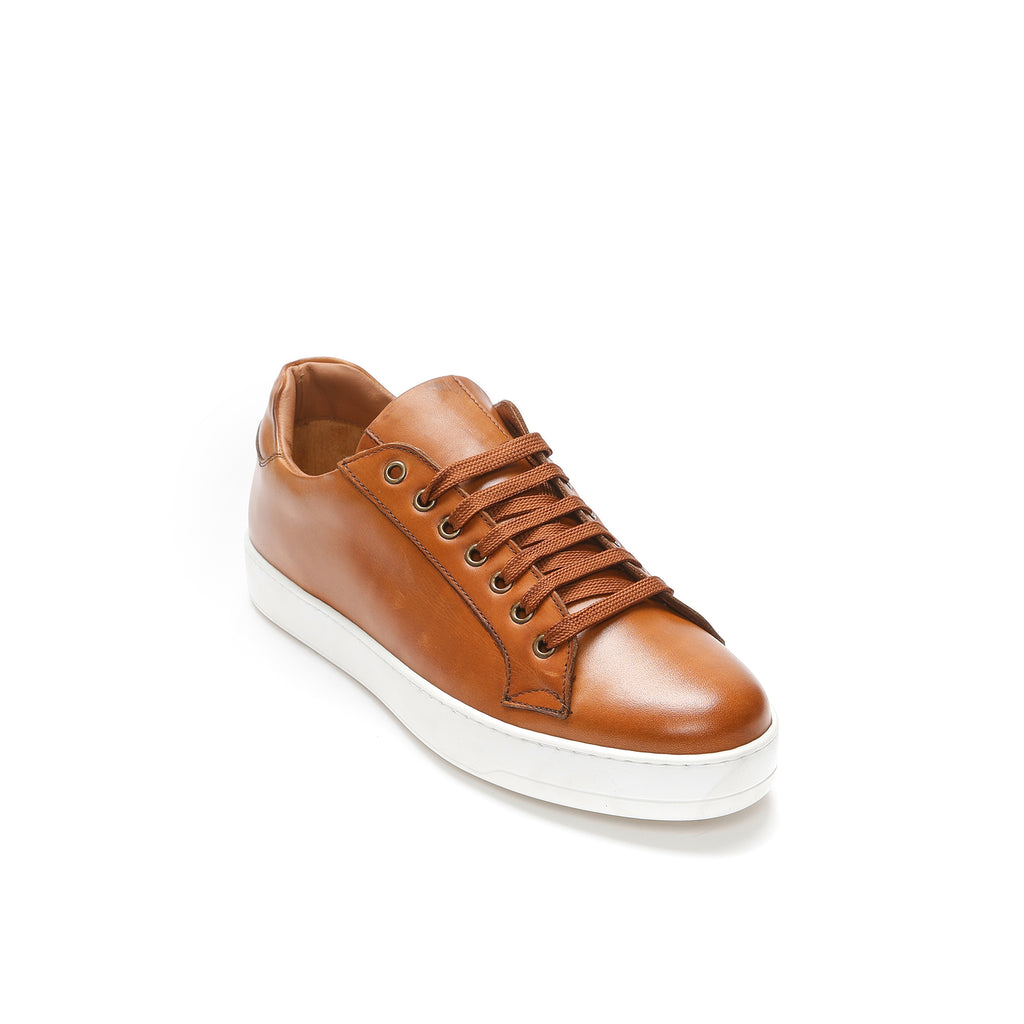 CLASSIC LACE-UP SNEAKER TAN BROWN