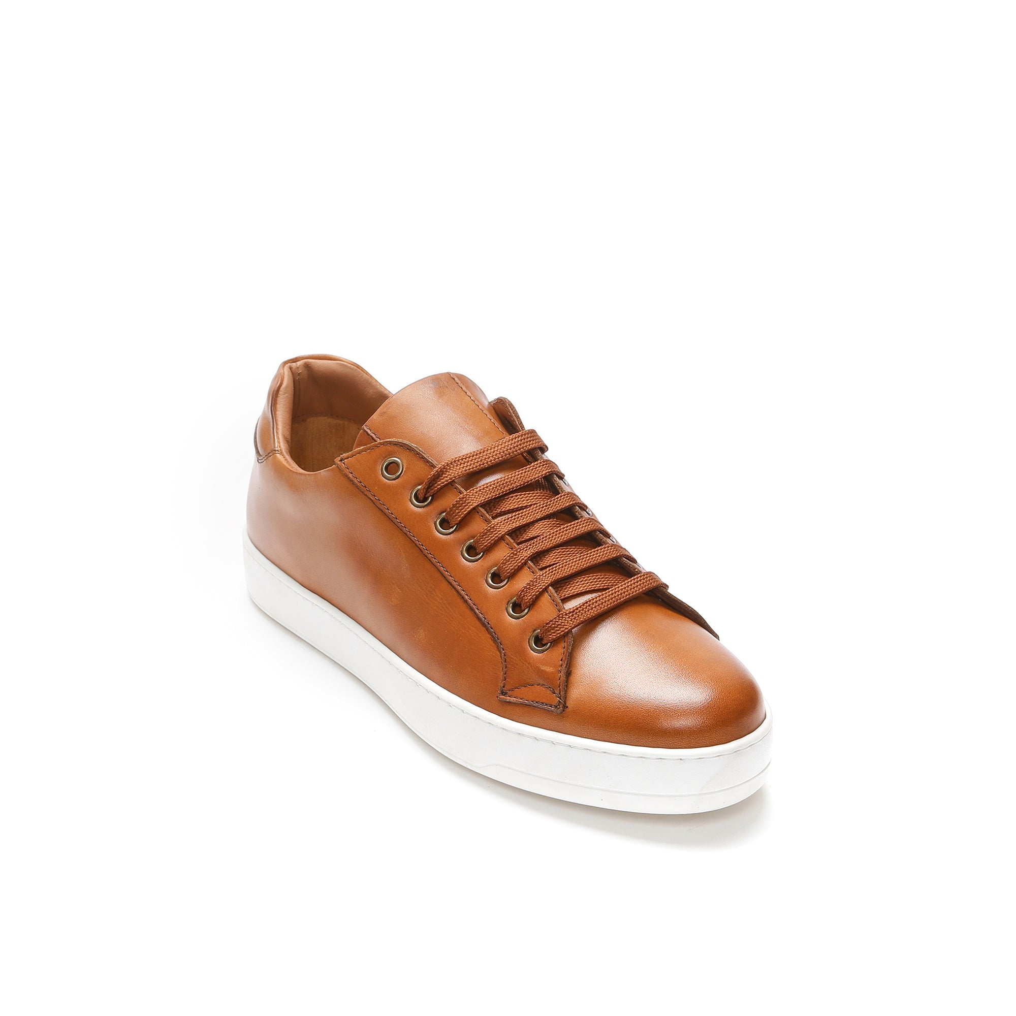 CLASSIC LACE-UP SNEAKER TAN BROWN