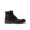 STRAIGHT CAP DERBY ANKLE BOOT BLACK