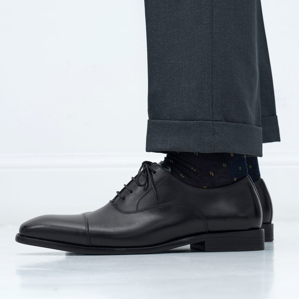 Straight cap oxford black