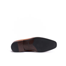 Charger l&#39;image dans la galerie, Straight cap derby ankle boot tan brown
