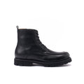 APRON DERBY ANKLE BOOT BLACK