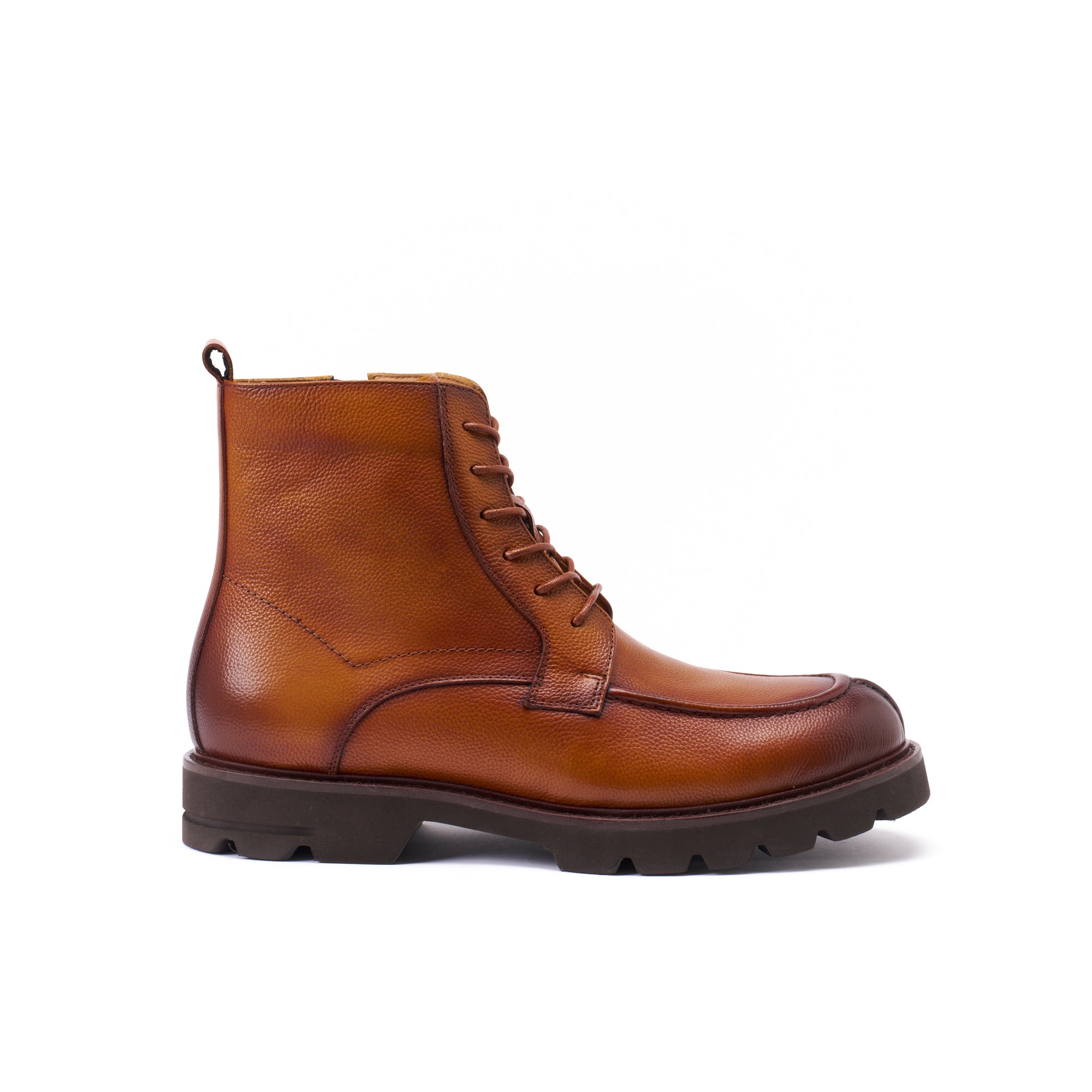 APRON DERBY ANKLE BOOT TAN BROWN