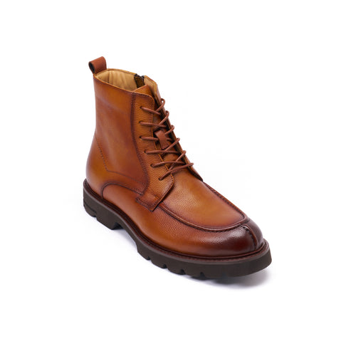 APRON DERBY ANKLE BOOT TAN BROWN