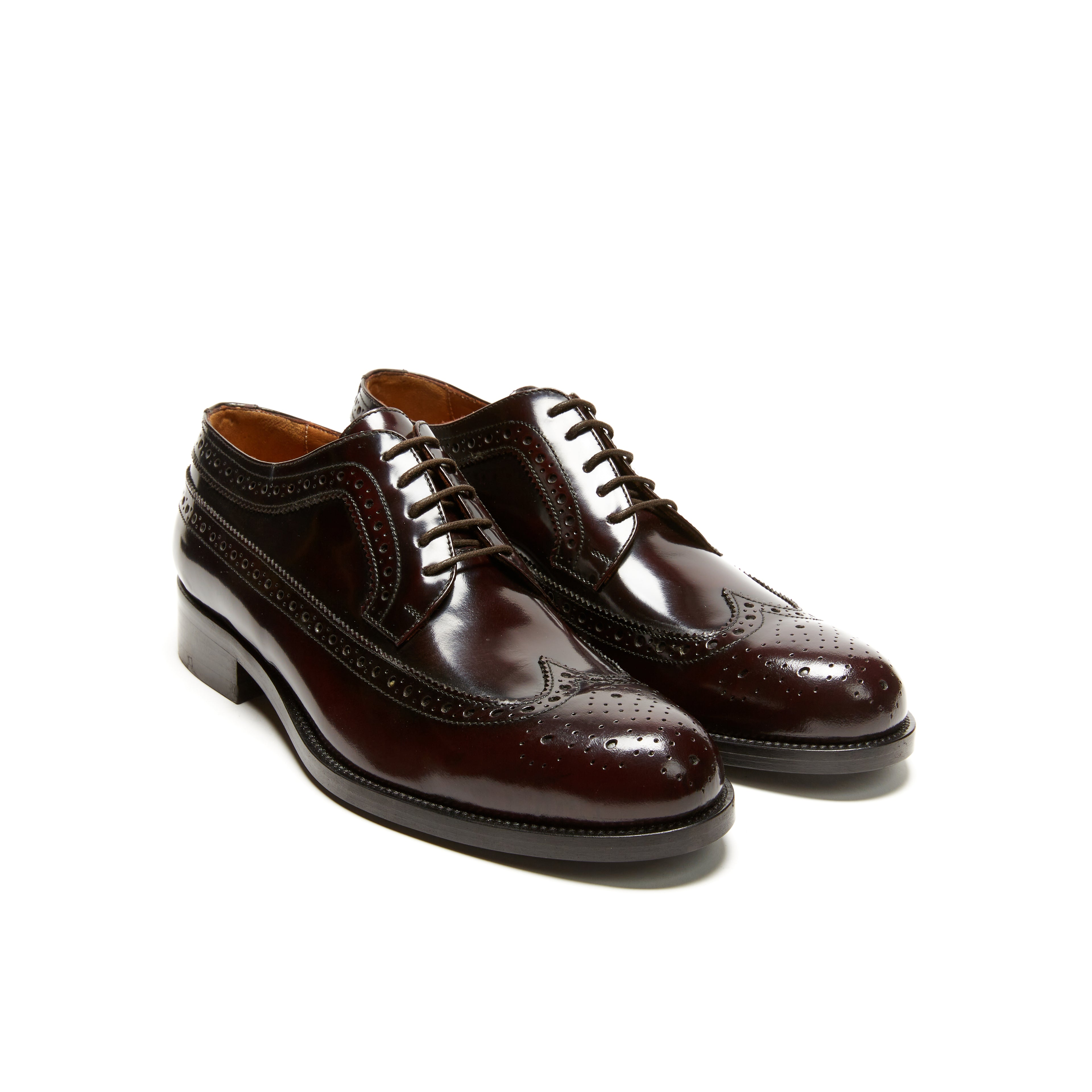 LONG WING TIP DERBY BORDEAUX