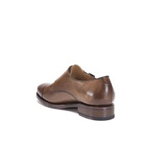 Charger l&#39;image dans la galerie, Goodyear straight cap monk strap chestnut brown
