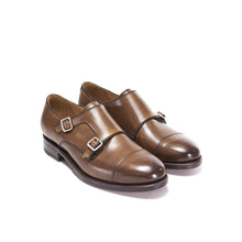Charger l&#39;image dans la galerie, Goodyear straight cap monk strap chestnut brown
