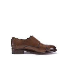 Charger l&#39;image dans la galerie, Goodyear straight cap monk strap chestnut brown
