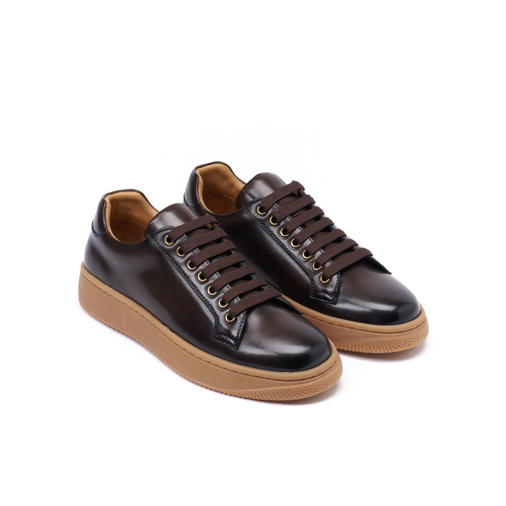 CLASSIC LACE-UP SNEAKER DARK BROWN