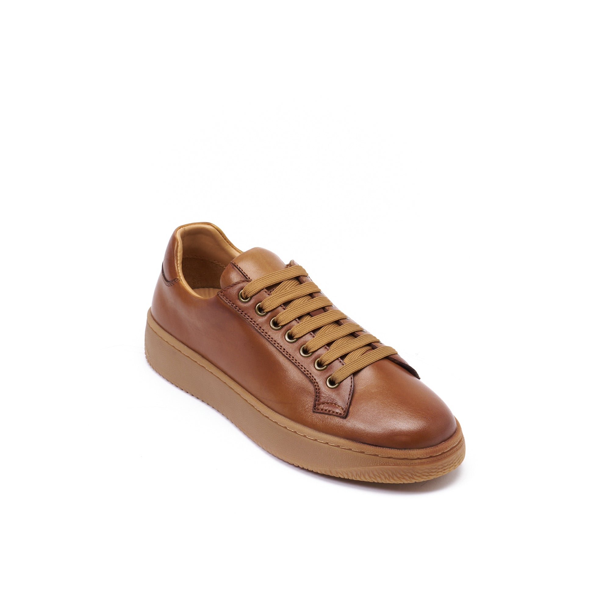 CLASSIC LACE-UP SNEAKER TAN BROWN