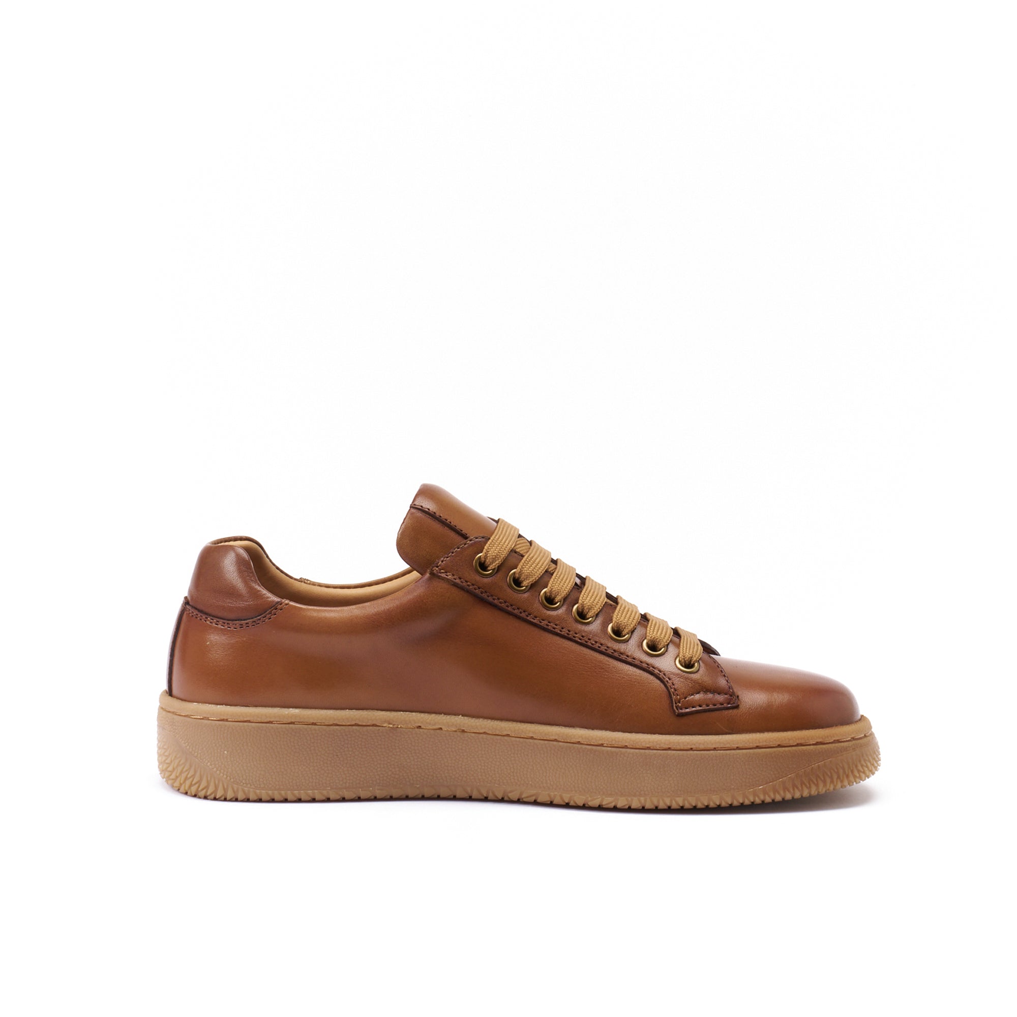 CLASSIC LACE-UP SNEAKER TAN BROWN