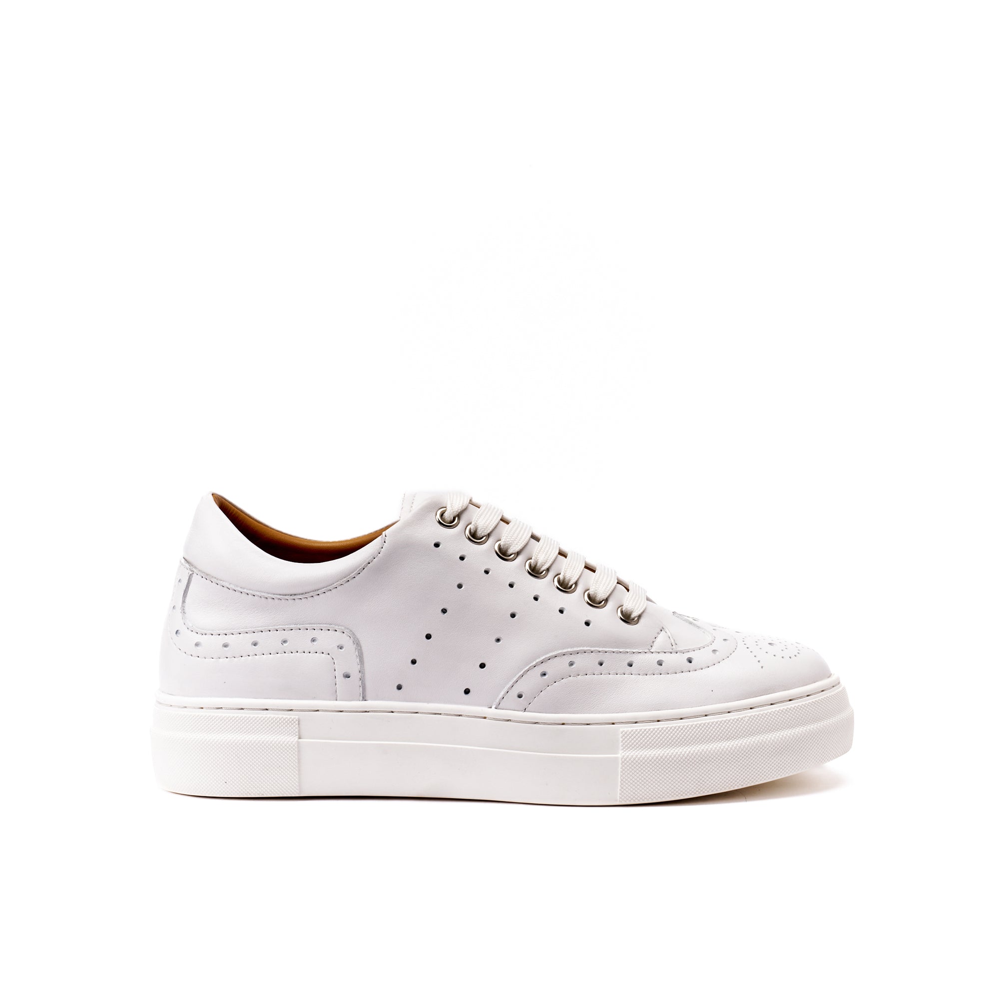 WING TIP SNEAKER WHITE