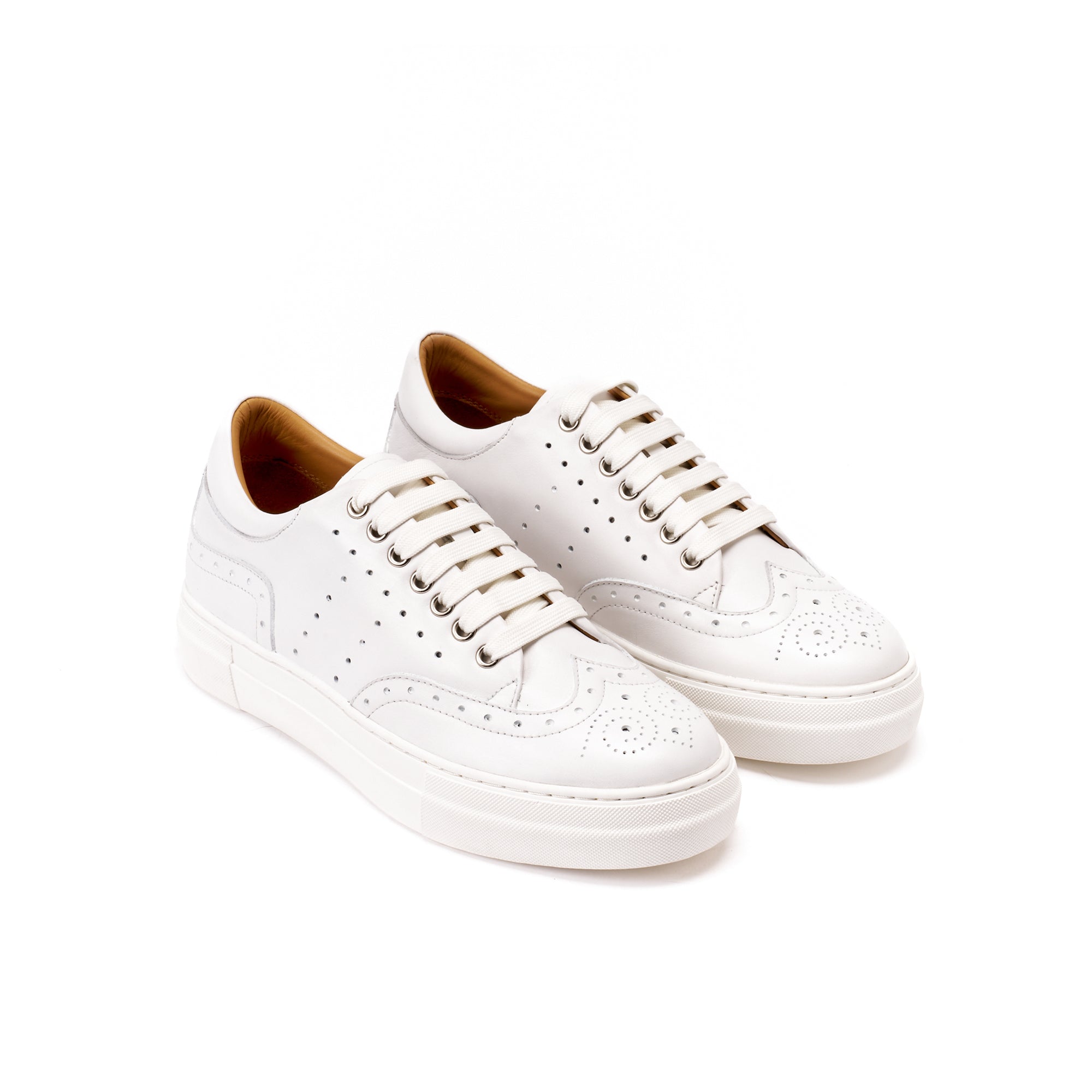 WING TIP SNEAKER WHITE