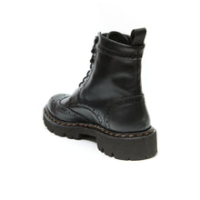 Load image into Gallery viewer, Wing tip derby boot black
