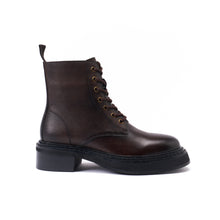 Charger l&#39;image dans la galerie, Derby lace-up boot dark brown
