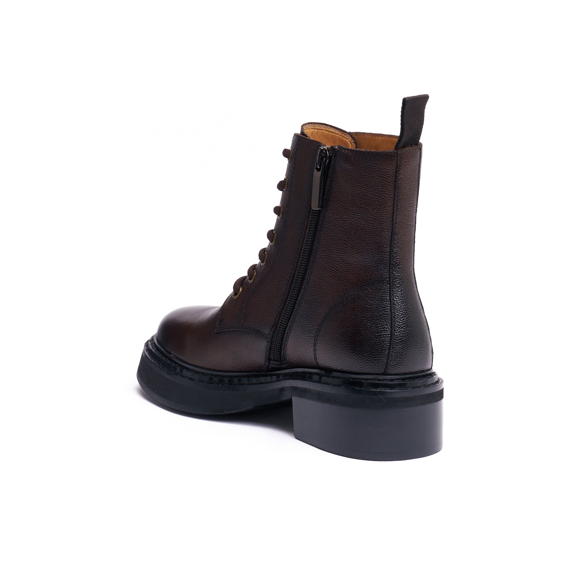 DERBY LACE-UP BOOT DARK BROWN